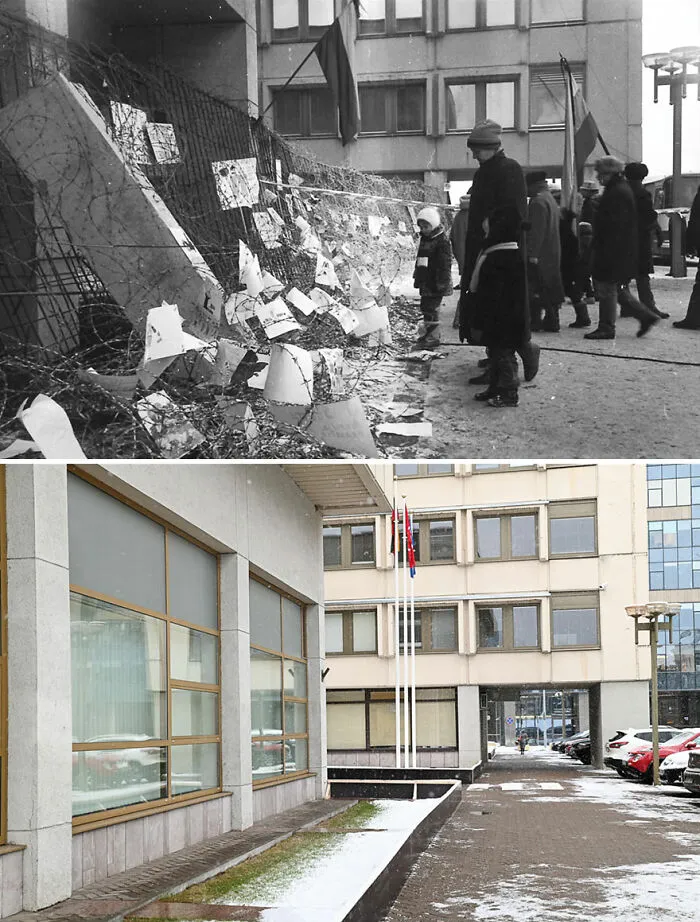 I Took My Father's Photos From 30 Years Ago And Shot The Same Locations Today (30 Pics)