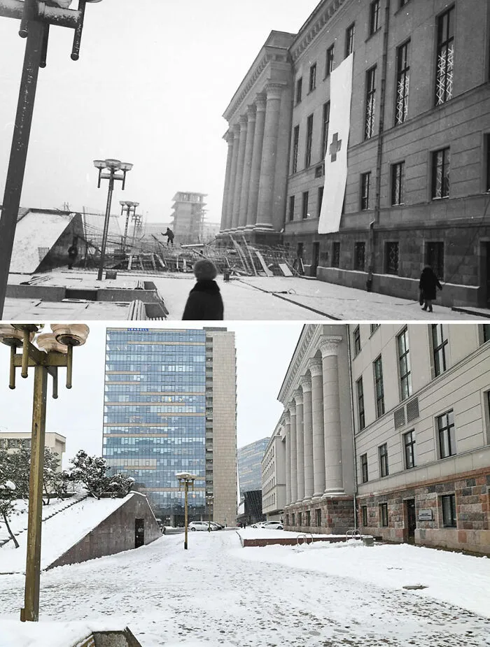 I Took My Father's Photos From 30 Years Ago And Shot The Same Locations Today (30 Pics)