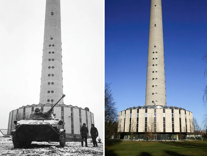 I Took My Father's Photos From 30 Years Ago And Shot The Same Locations Today (30 Pics)