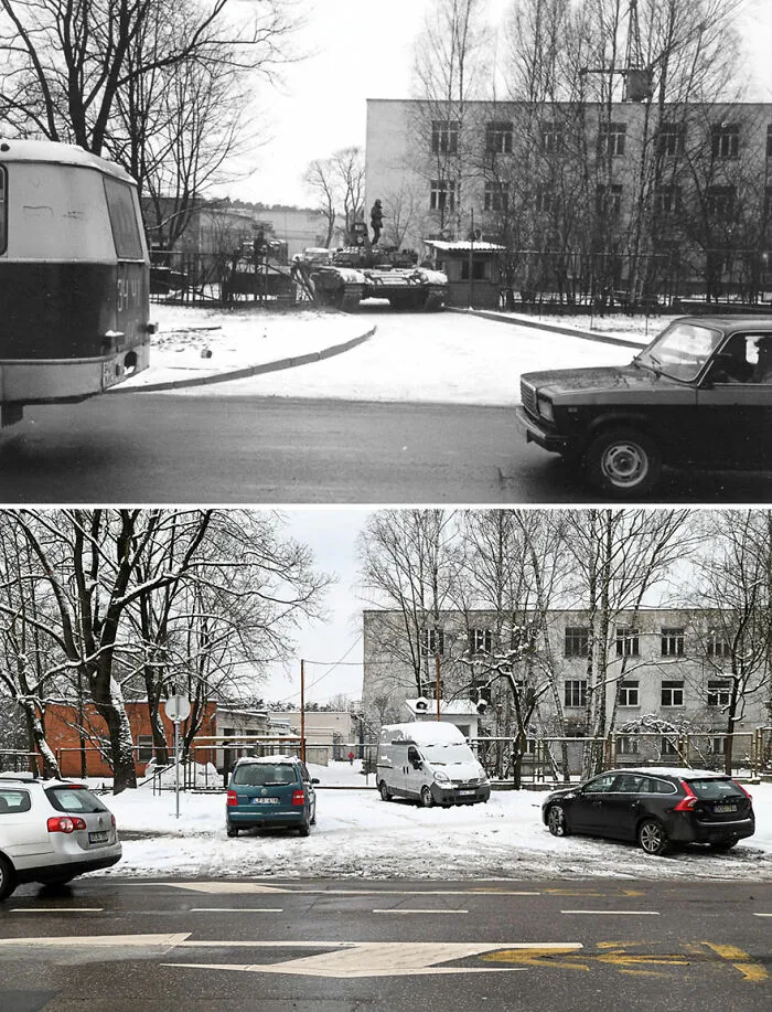 I Took My Father's Photos From 30 Years Ago And Shot The Same Locations Today (30 Pics)