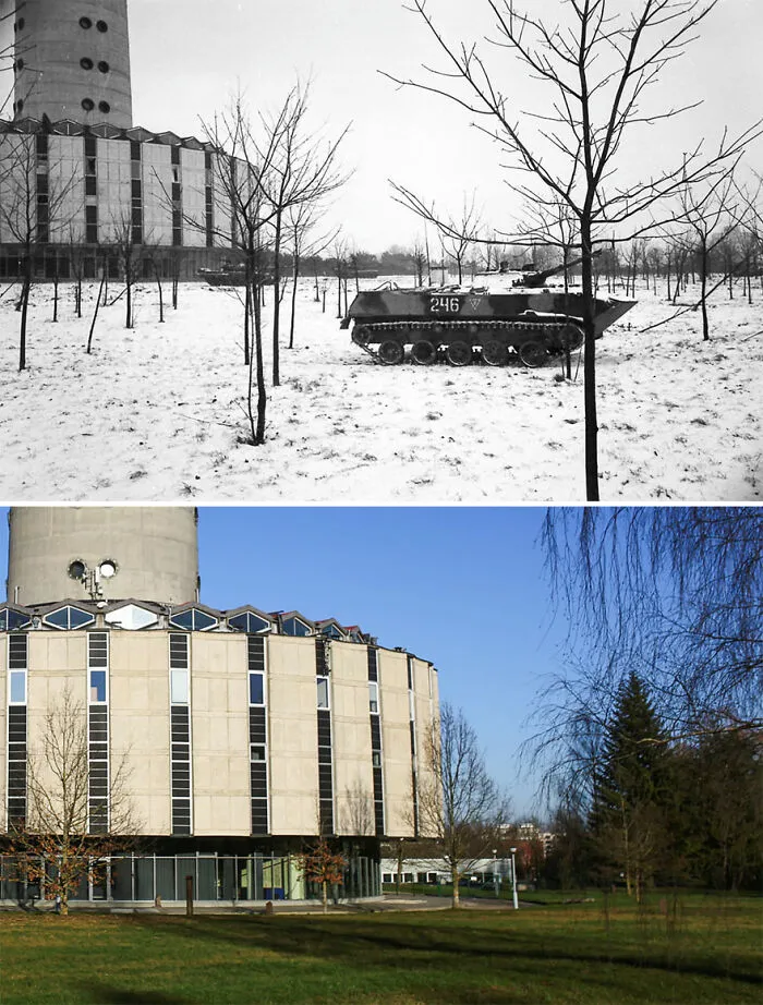 I Took My Father's Photos From 30 Years Ago And Shot The Same Locations Today (30 Pics)