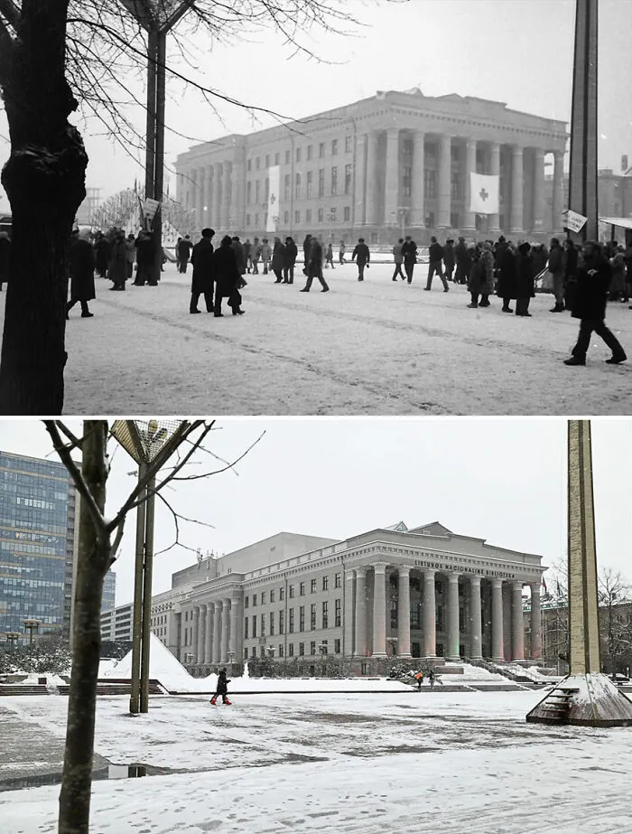 I Took My Father's Photos From 30 Years Ago And Shot The Same Locations Today (30 Pics)