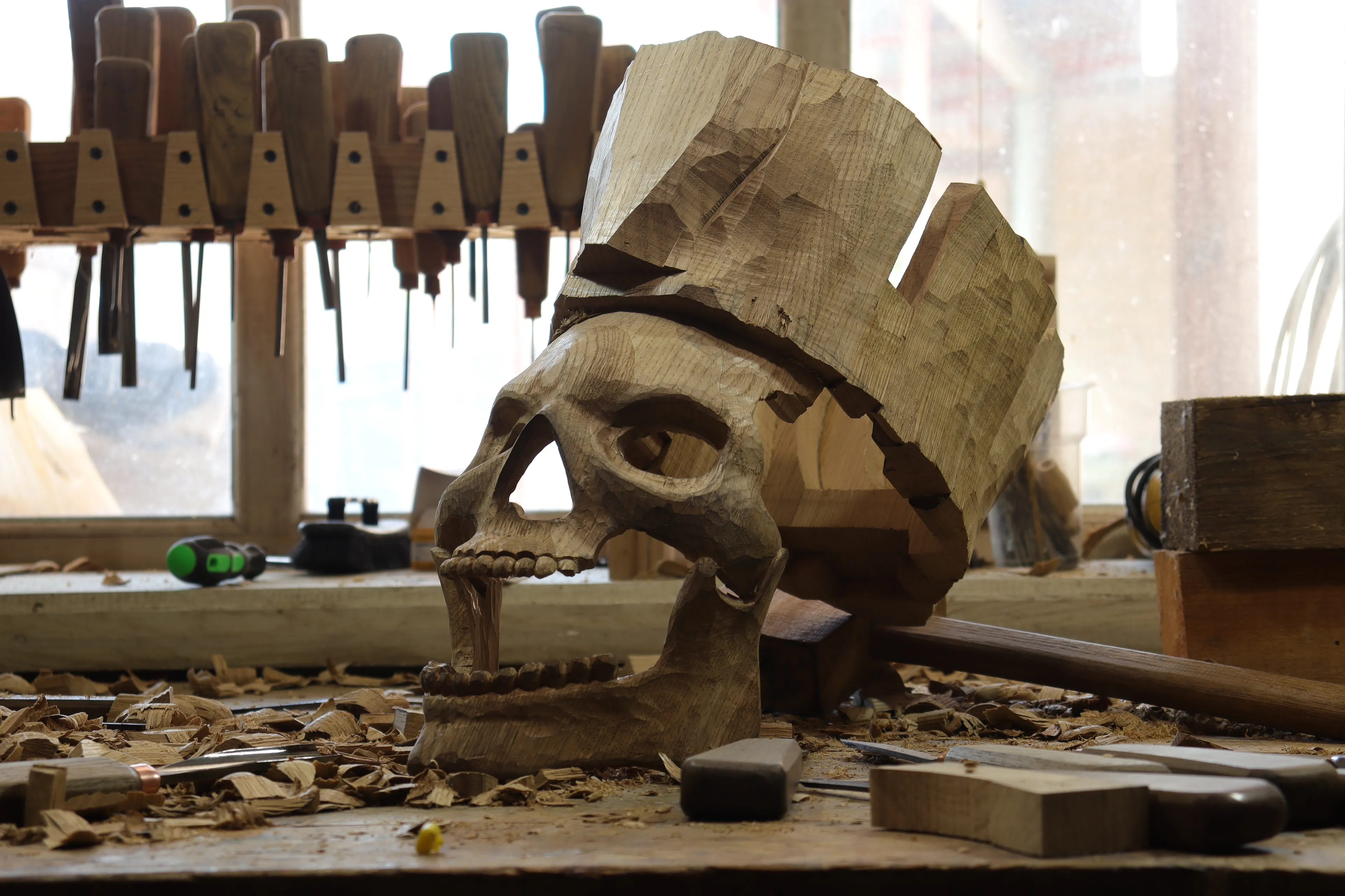 Watch Dogs Legion. How To Make Mask. Skull Made Of Wood | Wood Carving Woodcraft Handcraft