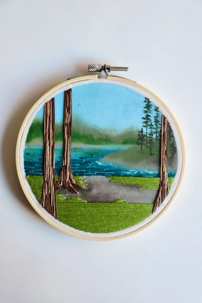 At The Beginning Of Lockdown, I Quit My Job And Started Making Embroidered Landscapes, Here Are My Best 30 Works