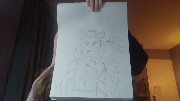 I Drew A Kitsune, A Japanese Fox-Girl