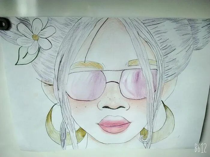 I Am Really Proud Of This Drawing Of A Girl I Drew