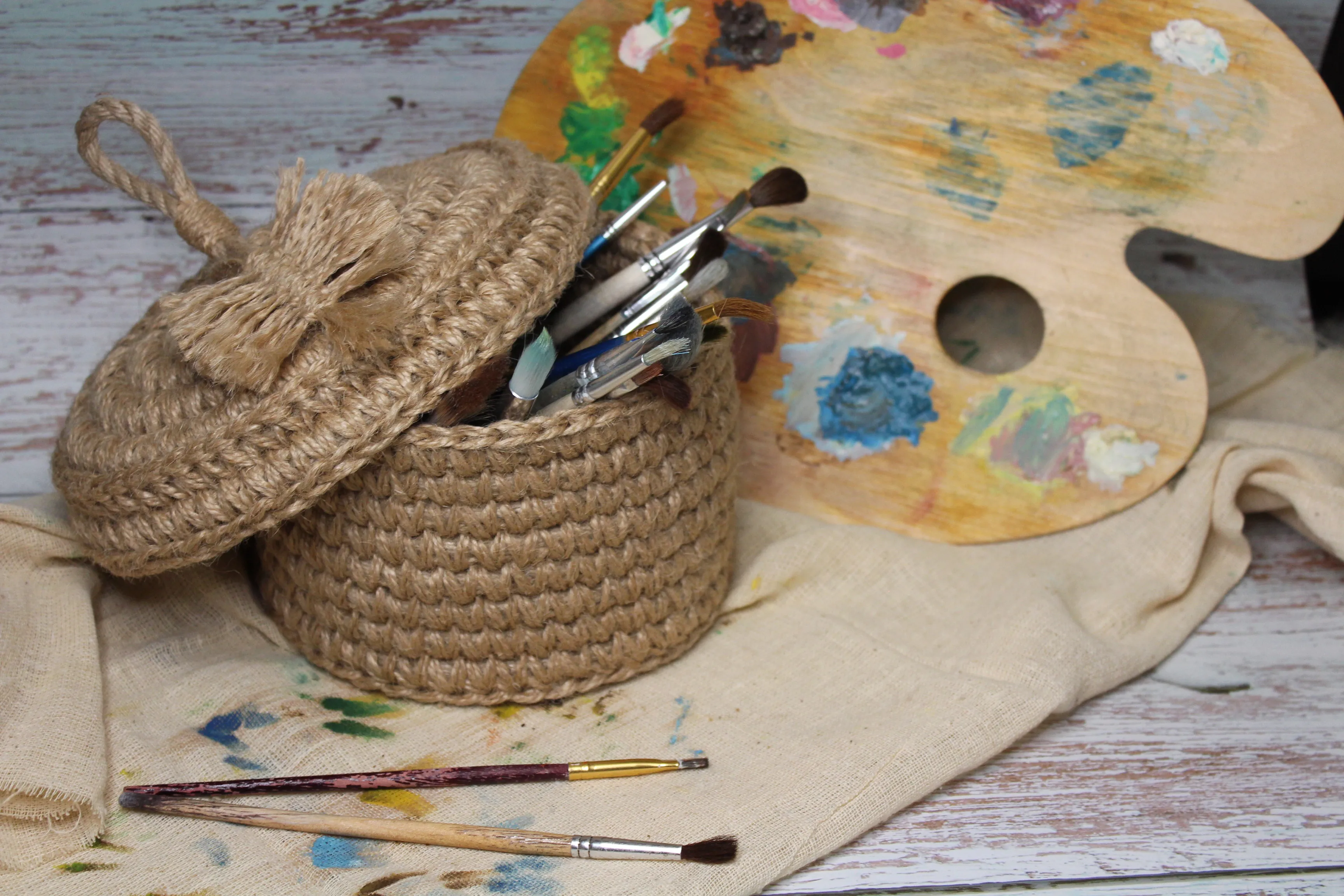 My Cozy Jute Baskets In The Style Of Boho