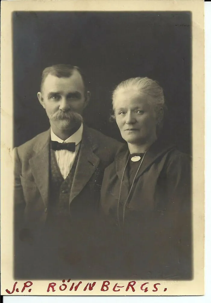 My Great Grandparents, J.p. (Jonas Petter) And Anna Ronnberg, In Sweden.  Their Daughter, My Grandma Annie, Emigrated To America In 1915.