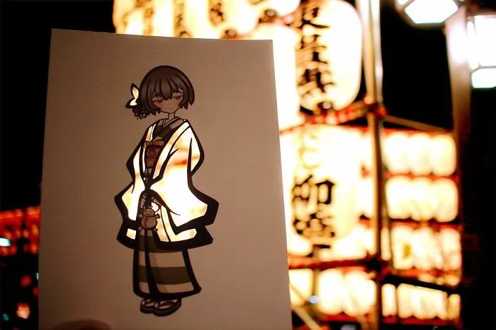 Japanese Artist Fills In Their Anime-Inspired Cutouts With Their Surroundings (100 Pics)