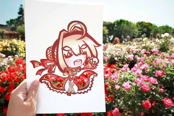Japanese Artist Fills In Their Anime-Inspired Cutouts With Their Surroundings (100 Pics)