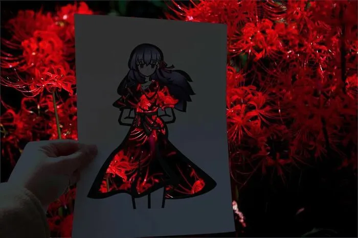 Japanese Artist Fills In Their Anime-Inspired Cutouts With Their Surroundings (100 Pics)