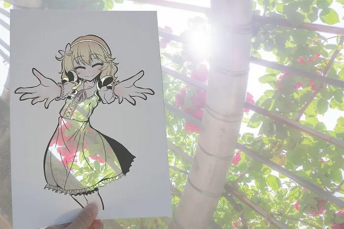 Japanese Artist Fills In Their Anime-Inspired Cutouts With Their Surroundings (100 Pics)