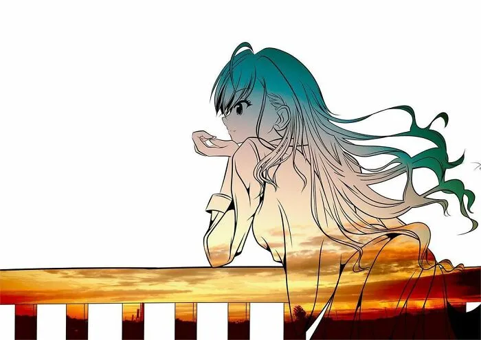 Japanese Artist Fills In Their Anime-Inspired Cutouts With Their Surroundings (100 Pics)