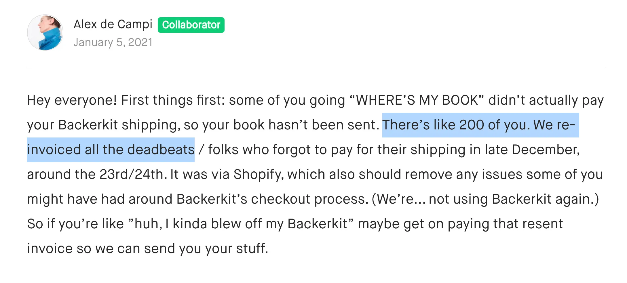 Writer Fails To Deliver Book, Then Calls Her Customers 'Deadbeats' And 'Whiners'. It Didn't Go Over Well.