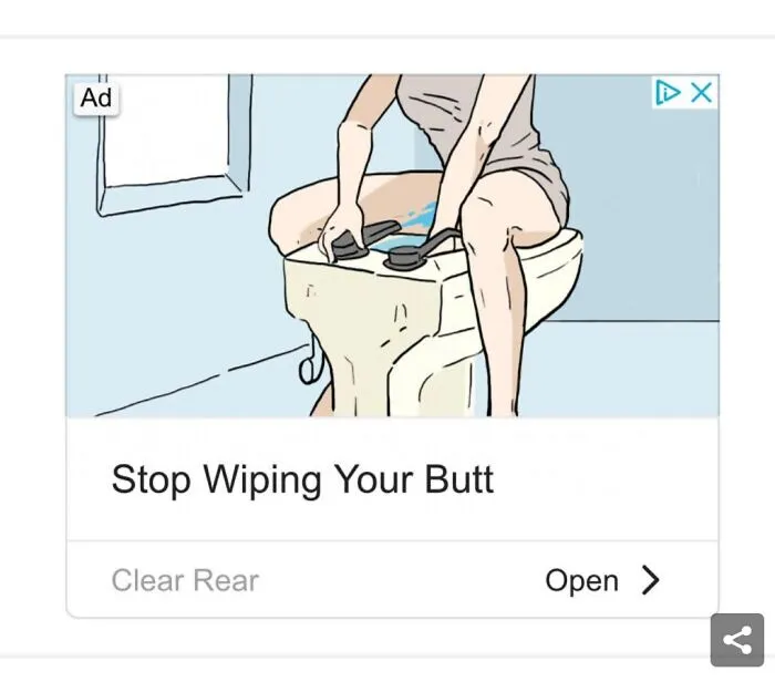 Advertised While Looking At This Post. That's Not Her Butt.