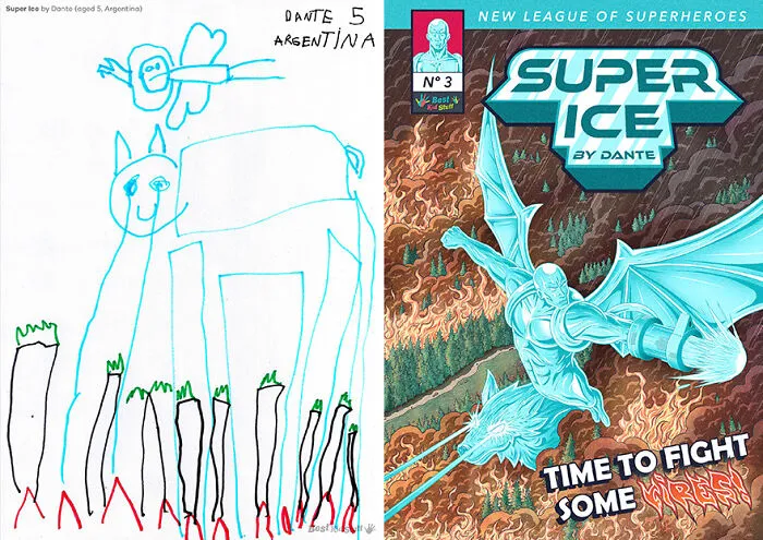 “Super Ice” (Super Hielo) By Dante (Aged 5, Argentina)