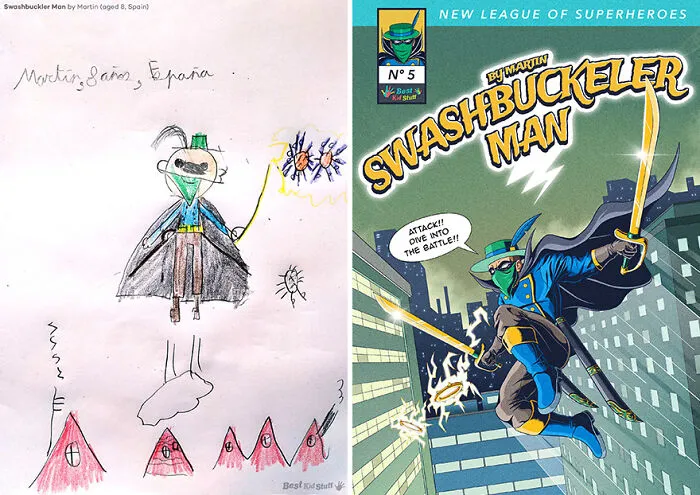 “Swashbuckler Man” (Super Espadachín) By Martin (Aged 8, Spain)