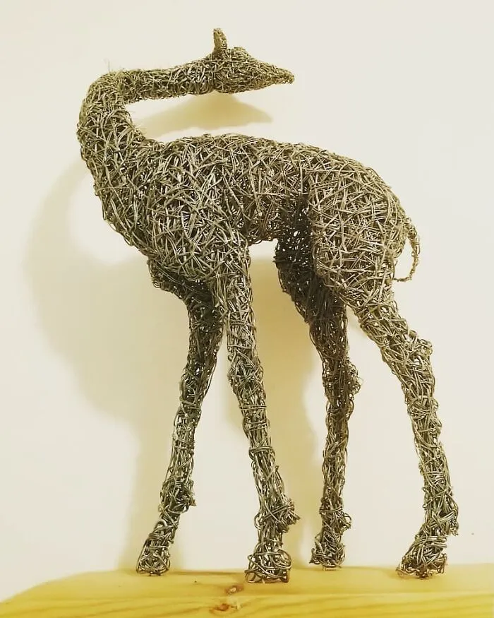 37 Incredible Animal Sculptures Created Out Of Galvanized Wire By This Norfolk-Based Artist