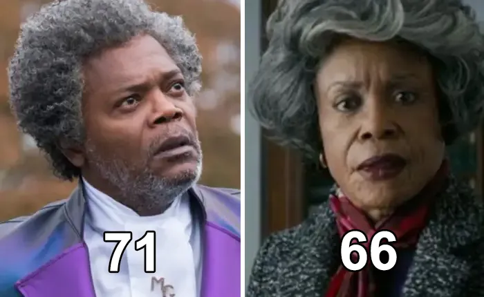 In The 2019 Film "Glass," Charlayne Woodard Plays The Mother Of Samuel L. Jackson's Character, Elijah (Aka Mr. Glass). The Only Problem Is That, At 66, She's Five Years Younger Than 71-Year-Old Jackson
