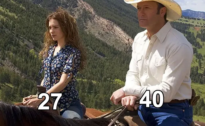 "Flicka's" Main Character, Katy, Is Supposed To Be A Teenager. But The Actress, Alison Lohman, Was 27 At The Time, Making Her Just 13 Years Younger Than Her Movie Dad, Played By Tim Mcgraw