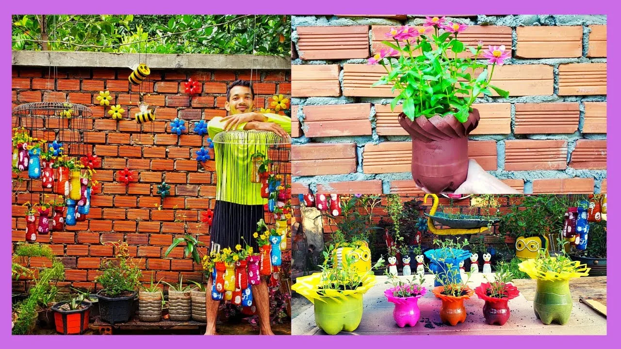 3 DIY Beautiful Flower Pots | Recycling Plastic Bottles To Make Amazing Flower Pot For Lovely Garden