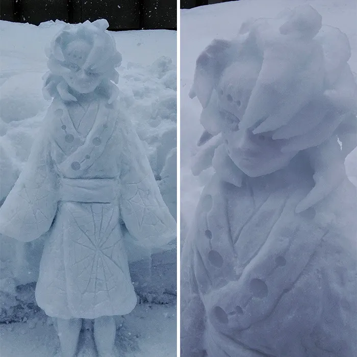 This Japanese Artist Makes Sculptures Out Of Snow, And Here Are 30 Of The Coolest Ones