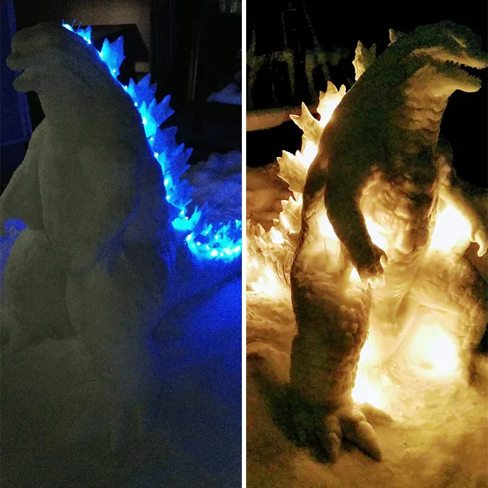 This Japanese Artist Makes Sculptures Out Of Snow, And Here Are 30 Of The Coolest Ones