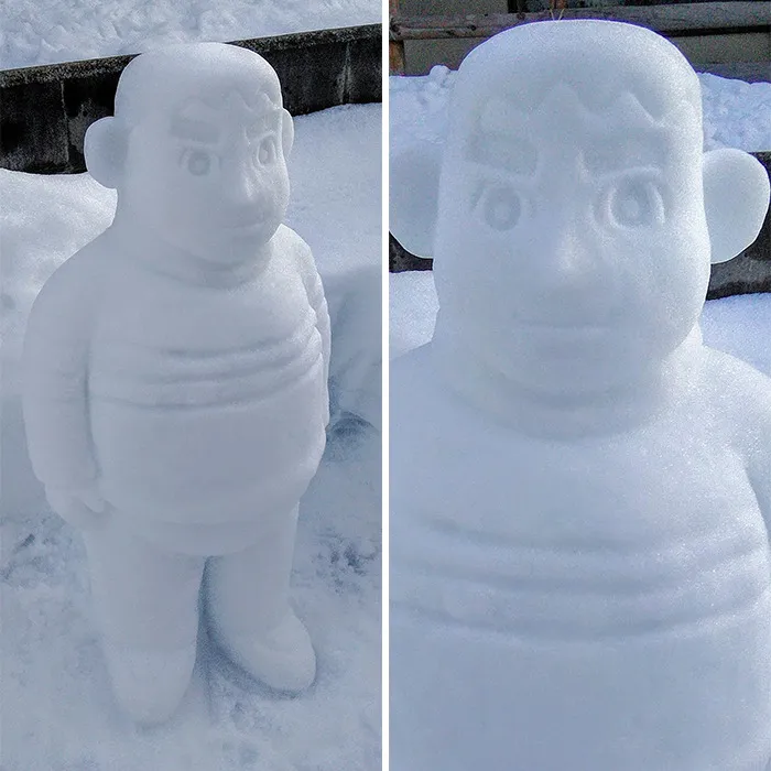 This Japanese Artist Makes Sculptures Out Of Snow, And Here Are 30 Of The Coolest Ones