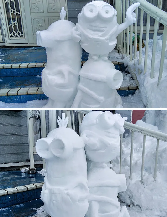 This Japanese Artist Makes Sculptures Out Of Snow, And Here Are 30 Of The Coolest Ones