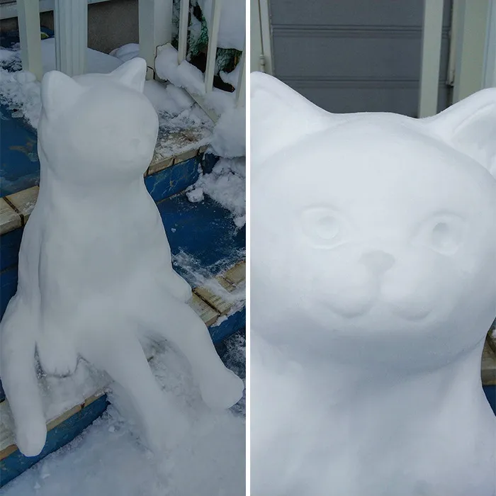 This Japanese Artist Makes Sculptures Out Of Snow, And Here Are 30 Of The Coolest Ones
