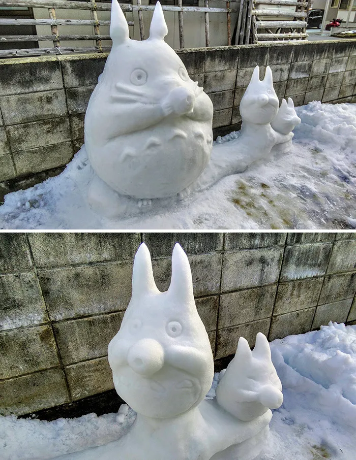 This Japanese Artist Makes Sculptures Out Of Snow, And Here Are 30 Of The Coolest Ones