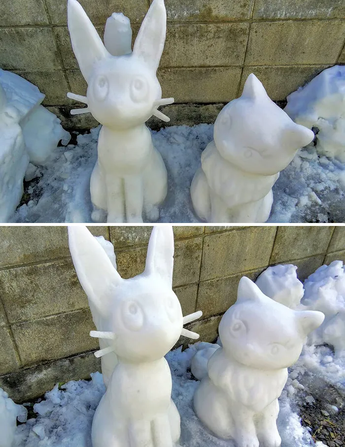 This Japanese Artist Makes Sculptures Out Of Snow, And Here Are 30 Of The Coolest Ones