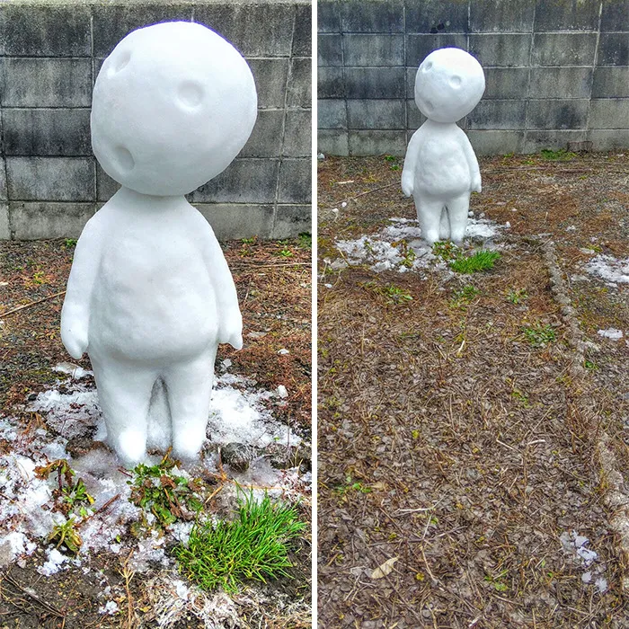 This Japanese Artist Makes Sculptures Out Of Snow, And Here Are 30 Of The Coolest Ones