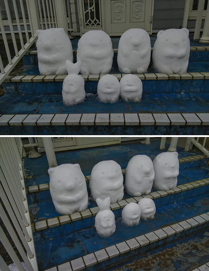 This Japanese Artist Makes Sculptures Out Of Snow, And Here Are 30 Of The Coolest Ones