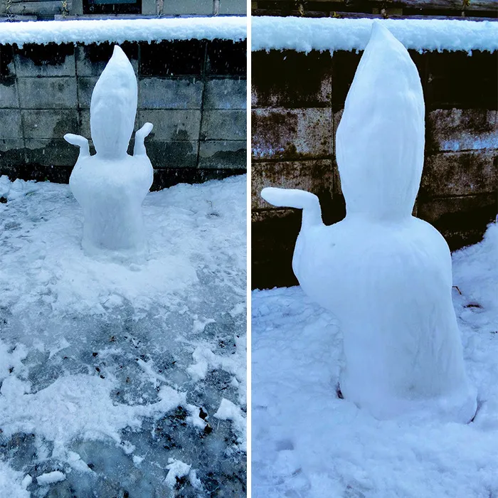 This Japanese Artist Makes Sculptures Out Of Snow, And Here Are 30 Of The Coolest Ones