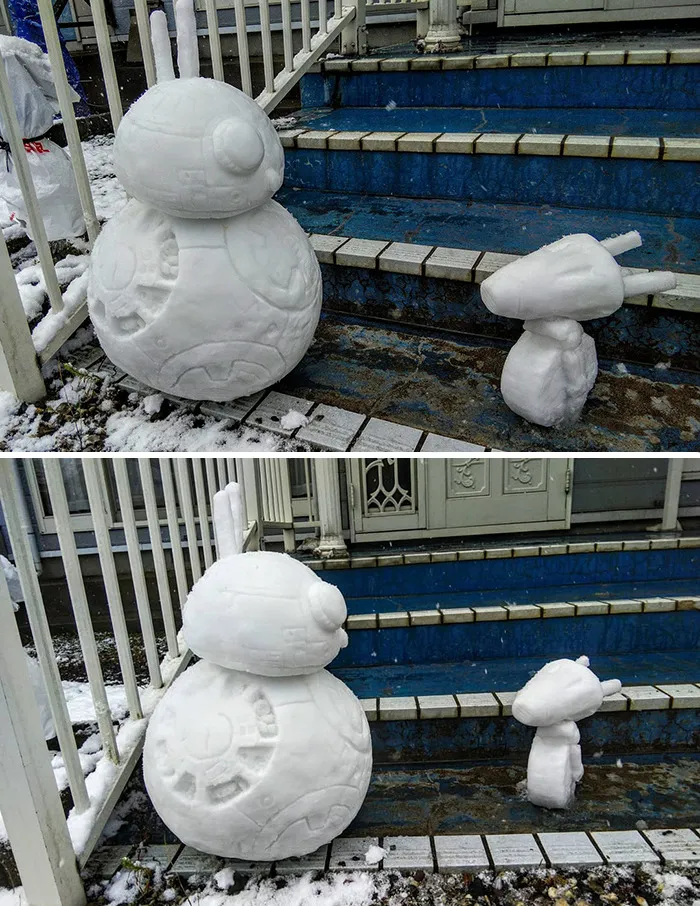 This Japanese Artist Makes Sculptures Out Of Snow, And Here Are 30 Of The Coolest Ones