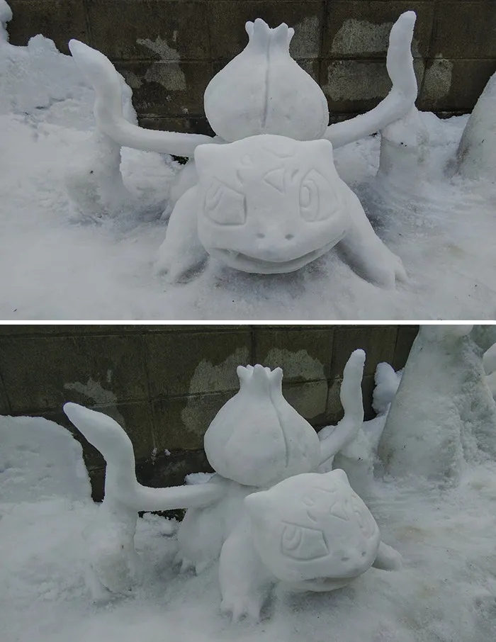 This Japanese Artist Makes Sculptures Out Of Snow, And Here Are 30 Of The Coolest Ones
