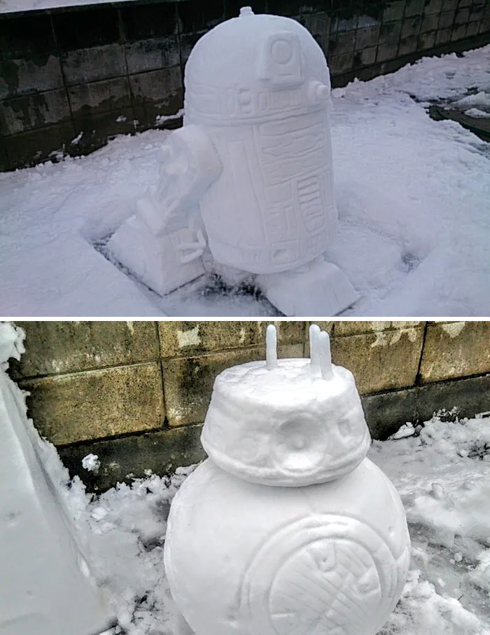 This Japanese Artist Makes Sculptures Out Of Snow, And Here Are 30 Of The Coolest Ones