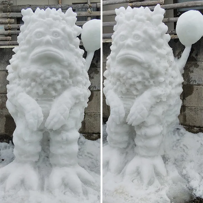 This Japanese Artist Makes Sculptures Out Of Snow, And Here Are 30 Of The Coolest Ones