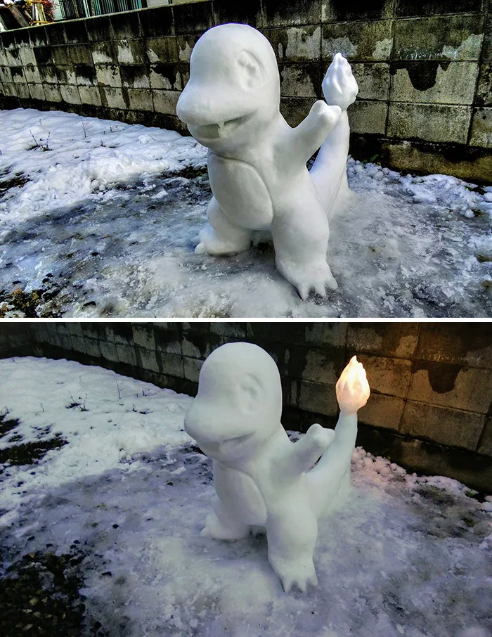 This Japanese Artist Makes Sculptures Out Of Snow, And Here Are 30 Of The Coolest Ones
