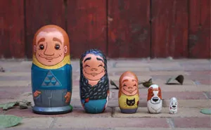 For This Holiday Season, I Created A Matryoshka Of My Family
