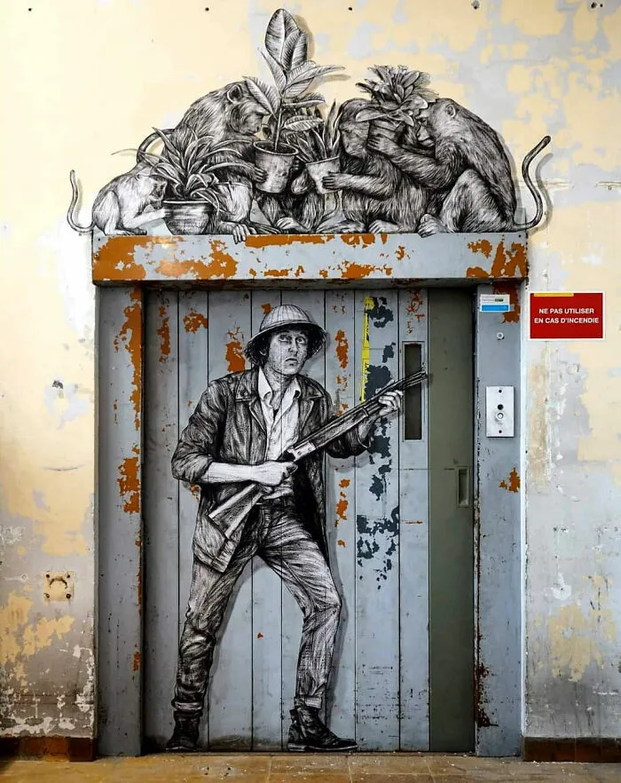 110 Street Art Pieces That This Artist Incorporated Into The Streets Of Paris