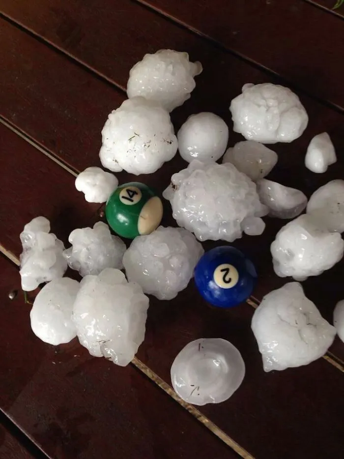 Australia. Where Even The Hail Can Kill You