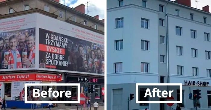 Poland Is Removing Flashy Banners And Ads, And The "Cleanse" Looks So Good (30 Before & After Pics)