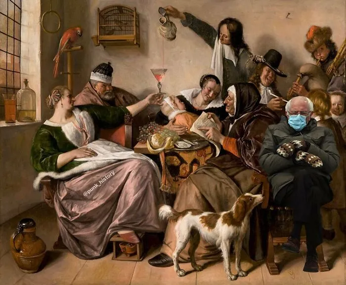 40 Of The Funniest Memes People Created After Bernie Sanders Was Captured Sitting Alone During Inauguration