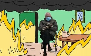 40 Of The Funniest Memes People Created After Bernie Sanders Was Captured Sitting Alone During Inauguration