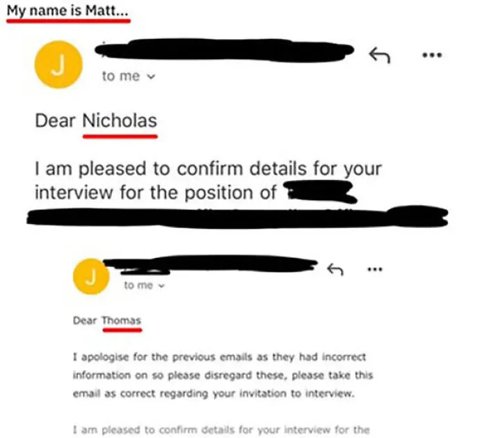 But My Name Is Matt...