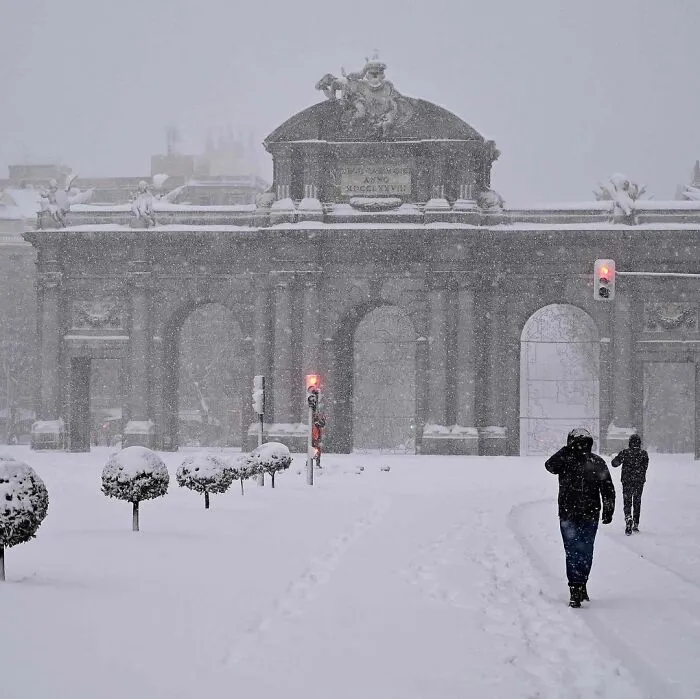 Snowfall In Spain