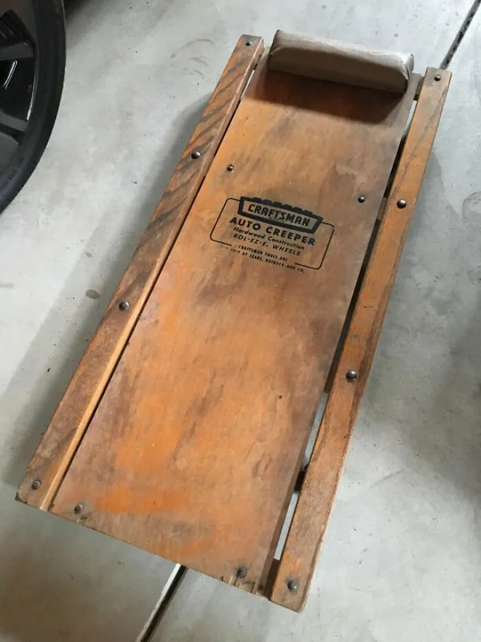 When My Grandfather Passed Away, I Inherited His Auto Crawler. Still Using It To Change My Oil After 80 Years. (X-Post)