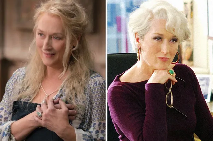 Donna Sheridan en Mamma Mia y Miranda Priestly en El Diablo Viste de Prada